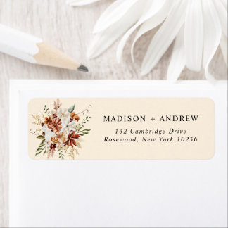 Boho Wildflower  Label