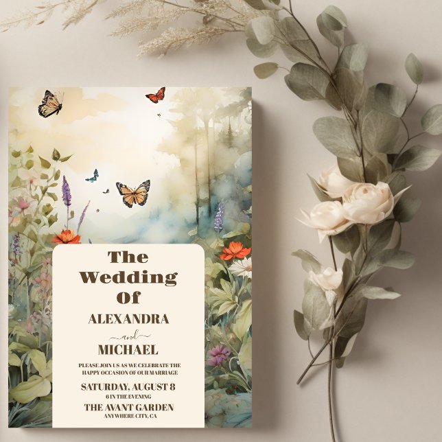 Boho Wildflower Mountain Meadow Invitation (Creator Uploaded)