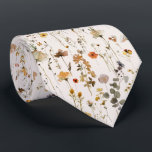Boho Wildflower Neck Tie<br><div class="desc">This design features a pattern of delicate bohemian wildflowers and eucalyptus in warm autumn tones.</div>