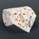 Boho Wildflower Neck Tie<br><div class="desc">This design features a pattern of delicate bohemian wildflowers and eucalyptus in warm autumn tones.</div>