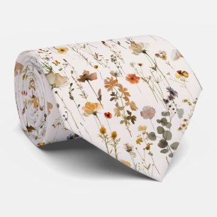 Boho Wildflower Neck Tie