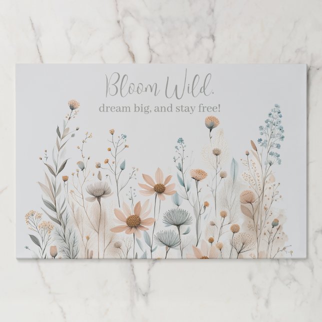 Boho Wildflower Paper Pad (Front)