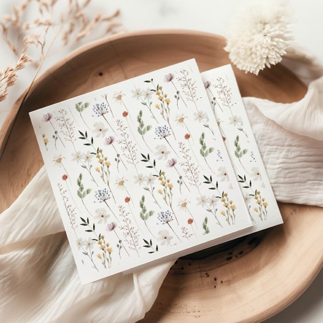Boho Wildflower Pattern Napkins (Creator Uploaded)