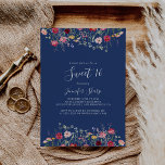 Boho Wildflower Sweet 16 Birthday Party Invitation<br><div class="desc">This boho wildflower sweet 16 birthday party invitation is perfect for a modern birthday. The design features a multicolored assortment of pink,  blush,  purple,  yellow,  white,  violet,  red,  burgundy wild flowers.</div>