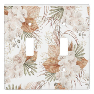 Boho Wildflower Switch Plate Double Toggle Cover