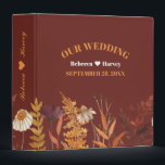 Boho Wildflower Terracotta Autumn Fall Wedding 3 Ring Binder<br><div class="desc">Create a stunning wedding planning experience with our Boho Wildflower Terracotta Autumn Fall Wedding Binder. This beautifully designed binder is the perfect organizational tool for your autumn wedding preparations. The charming wildflower and terracotta design adds a touch of rustic elegance and natural beauty to your wedding planning process. Ideal for...</div>