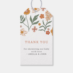 Boho Wildflower Thank You Gift Tags