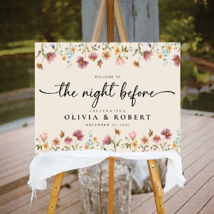 Boho Wildflower The Night Before Foam Boards