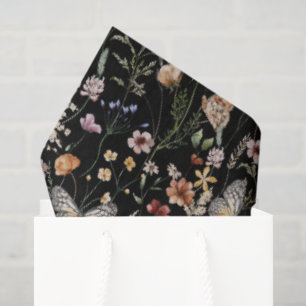 Boho Wildflower Tissue Paper Wedding Gift Wrap