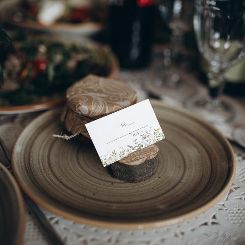 Boho Wildflower  Wedding Table Place Cards