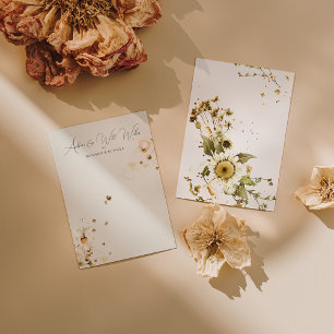 Boho Wildflower Wedding Well Wishes and Advice