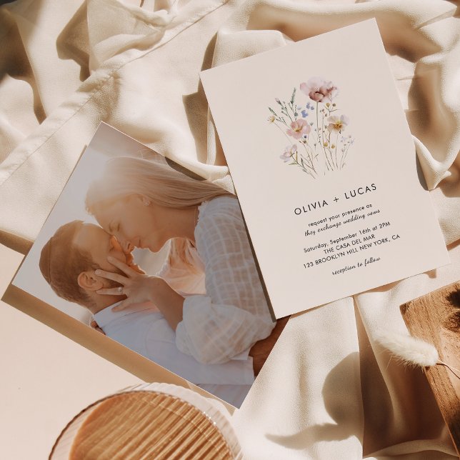 Boho Wildflower Whispers Wedding Invitation (Creator Uploaded)