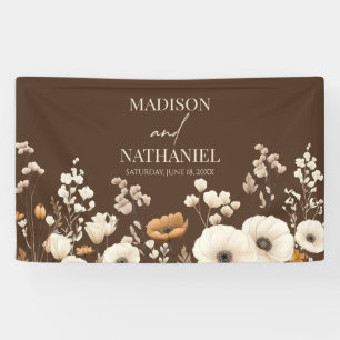 Boho Wildflower Wild Flower Floral Garden Wedding Banner