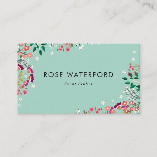 Boho Wildflowers Business Card