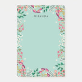 Boho Wildflowers - Name Post-it Notes | Zazzle