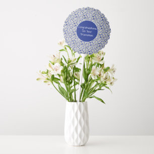 Boho Wildflowers On Blue Balloon