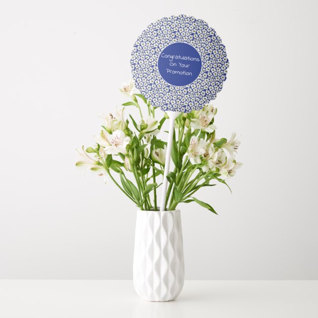Boho Wildflowers On Blue  Balloon (Vase)