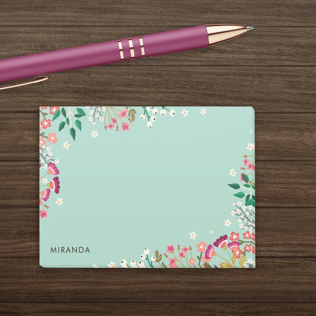 Boho Wildflowers Post-it Notes (Creator Uploaded)