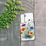 Boho Wildflowers Purple Blue Yellow Orange Flowers Samsung Galaxy S22 Case<br><div class="desc">Pretty and trendy- Boho wildflowers Samsung Galaxy phone case. Available in all current Samsung phone case sizes.</div>