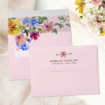 Boho Wildflowers Wedding Envelope<br><div class="desc">Capture the essence of chic,  boho-inspired design with captivating moody earth tones and beautiful floral elements. Customize it effortlessly with your details</div>