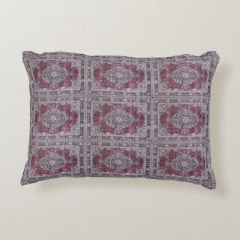 Boho Wine Print Bohemian Burgundy Accent Pillow by CreativeContribution at Zazzle