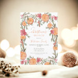 Boho Winter Dried Citrus Floral christmas brunch Invitation<br><div class="desc">Celebrate the magic of winter with our hand painted Boho Winter Dried Citrus Floral Christmas brunch Invitation. This hand-painted design features a harmonious blend of orange, pink, red, brown and green floral watercolors, with dried cozy winter Christmas oranges, and cinnamon sticks. The elegant script font adds a touch of sophistication,...</div>