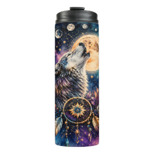 Boho Wolf Dreamcatcher Thermal Tumbler
