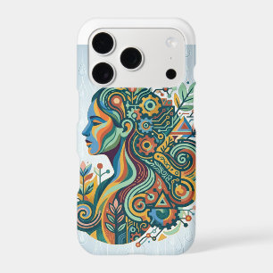 Boho Women Mind Body Soul Abstract Brain Art iPhone 17 Pro Case