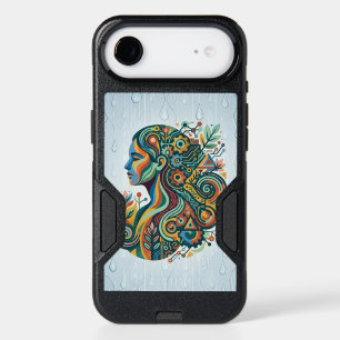 Boho Women Mind Body Soul Abstract Brain Art iPhone 17 Air Case