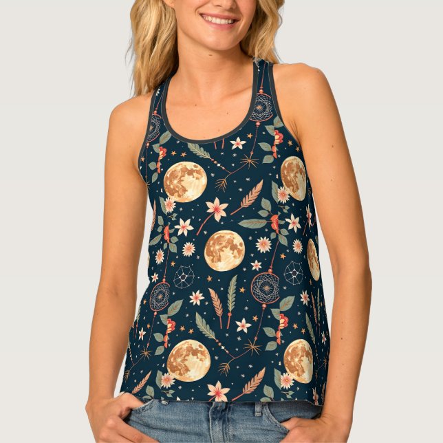 Boho Women's Tank Top – Style & Comfort Combined (Front)