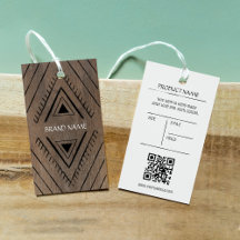 Boho wood look boutique shop simple price tag