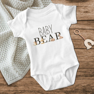 Boho Woodland Animals Baby Bear Baby Bodysuit