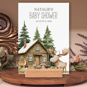 Boho Woodland Animals Baby Shower Sign Holder
