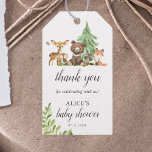 Boho Woodland Animals Rustic Baby Shower Gift Tags<br><div class="desc">Cute little woodland animals featuring bear,  deer,  fox,  raccoon,  owl and butterfly.</div>