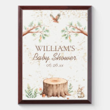 Boho Woodland Baby Shower Backdrop Personalized
