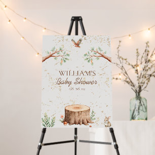 Boho Woodland Baby Shower Backdrop Personalized Foam Board