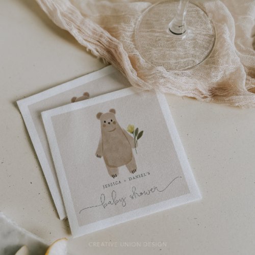 Boho Woodland Baby Shower Bear Baby Shower