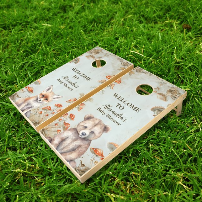 Boho Woodland Baby Shower Cornhole Set (Creator Uploaded)