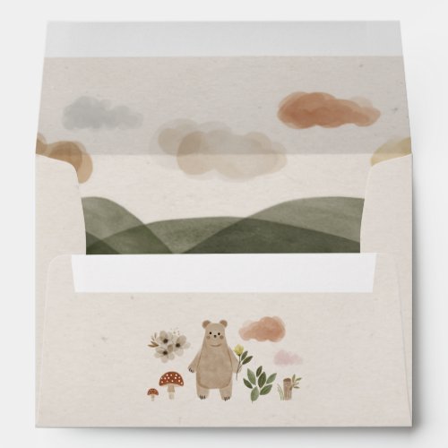 Boho Woodland Baby Shower Custom Envelope