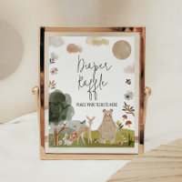 Boho Woodland Baby Shower Diaper Raffle