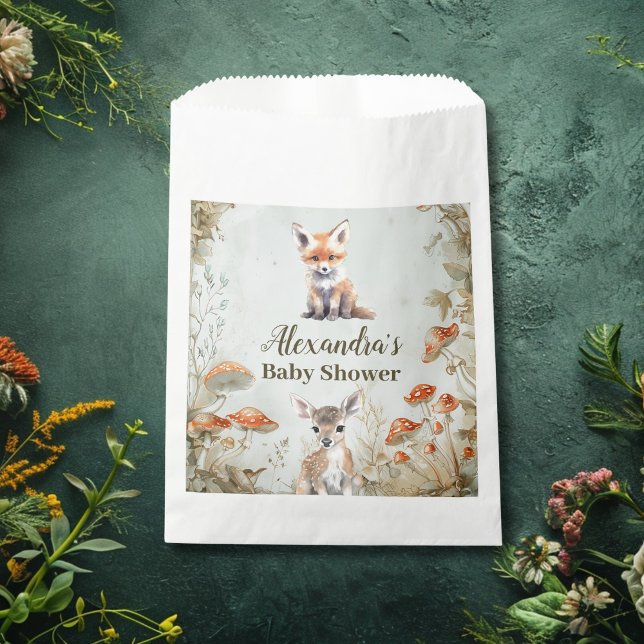 Boho Woodland Baby Shower Favor Bag (Creator Uploaded)