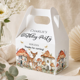 Boho Woodland Forest Animals Birthday Party Favor Boxes