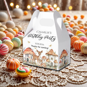 Boho Woodland Forest Animals Birthday Party Favor Boxes