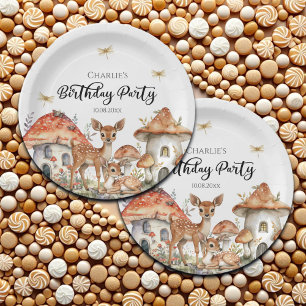 Boho Woodland Forest Animals Birthday Party Paper Plates