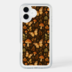 Boho Woodland Forest Mushrooms Fall Colors iPhone 16 Plus Case