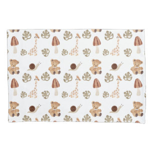 Boho Woodland Jungle Animal Pattern Pillow Case