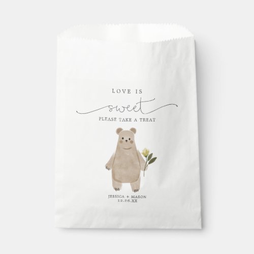 Boho Woodland Love is Sweet Favors Bag