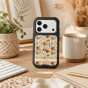 Boho Woodland Mushroom Pattern iPhone 17 Pro Case