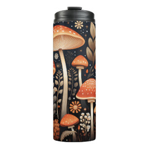Boho Woodland mushroom pattern Thermal Tumbler