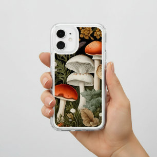 Boho Woodland Mushrooms Wildflower Garden Sports iPhone 16 Case